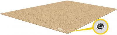 Electrostatic Conductive Chair Floor Mat Astro EC Sandy Yellow 1.22 x 1.5 m x 2 mm Antistatic ESD Rubber Floor Covering